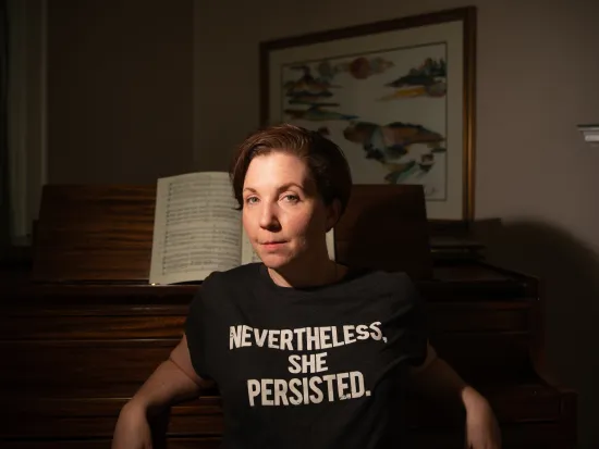 University of Rochester doctoral student Rebecca Bryant Novak